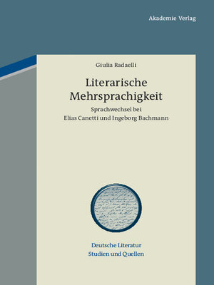 cover image of Literarische Mehrsprachigkeit